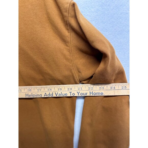 Love Olive Co Womens Mustard Brown Crew Neck Long Sleeve Sweatshirt Large - Picture 5 of 9